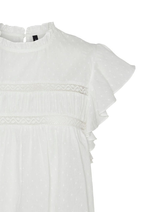 Vero Moda vmtrine sl lace top wvn noos